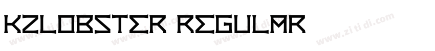 kzlobster regular字体转换